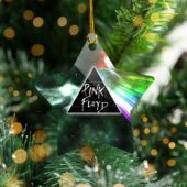 Dark Side Of Moon Galaxy Green - Pink Floyd Ceramic Ornament