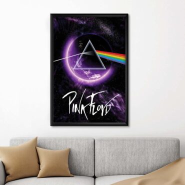 Symbol Moon Light Dark Side Of The Moon Pink Floyd Canvas