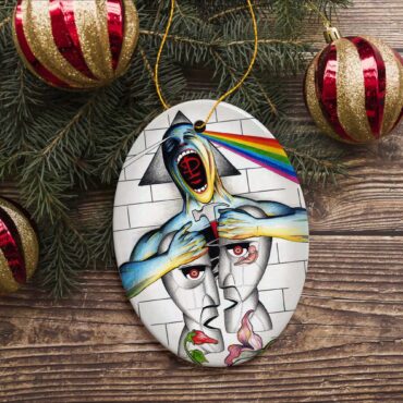 The Division Bell x Dark Side Of The Moon - Pink Floyd Ceramic Ornament