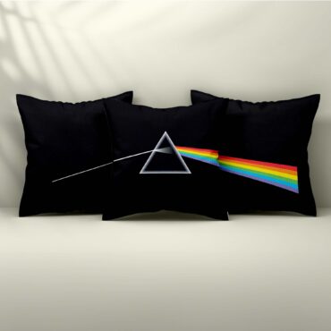 Dark Side Of The Moon Set 3  Pink Floyd Cushion Pillow