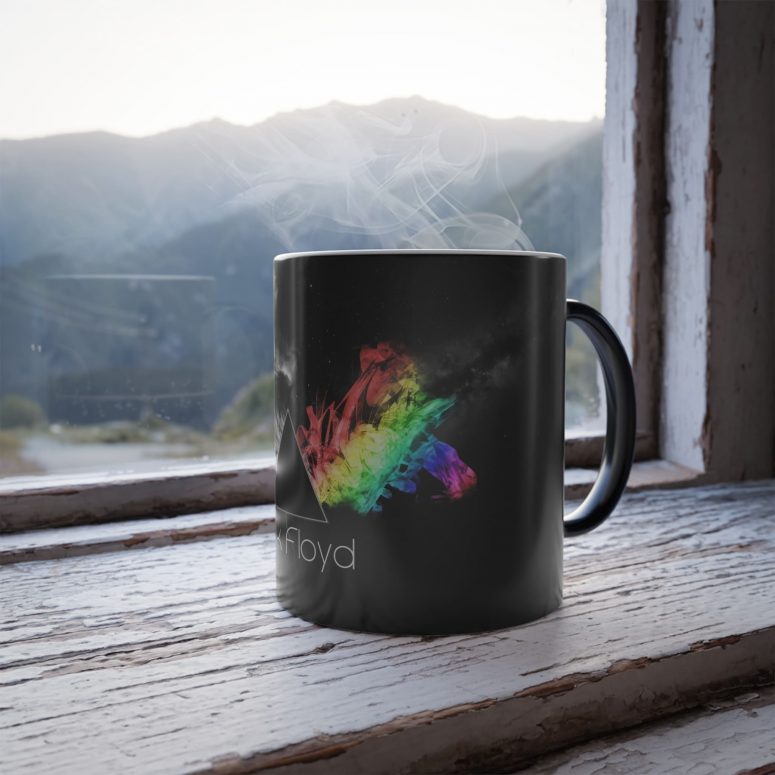 Dark Side Of the Moon in Space Color Changing Pink Floyd Mug Dark Side Of the Moon in Space Color Changing Pink Floyd Mug