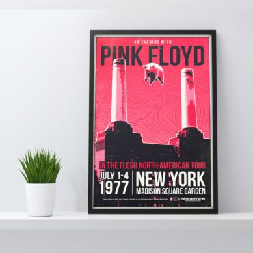 Pink Floyd In The Flesh North American Tour Canvas Pink Floyd In The Flesh North American Tour Canvas