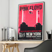 Pink Floyd In The Flesh North American Tour Poster Canvas Hd Vertical3theate - OtherBrick