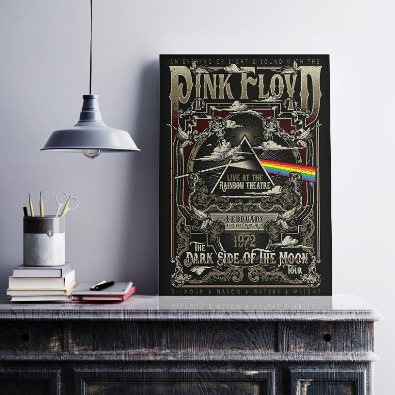 Pink Floyd Rainbow Theatre Maxi Cover Canvas