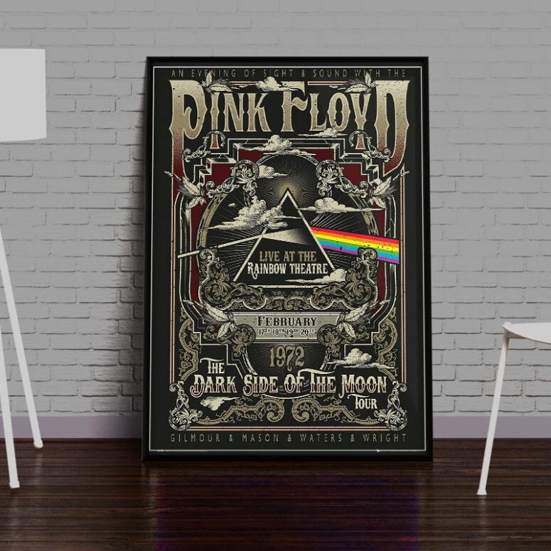 Pink Floyd Rainbow Theatre Maxi Cover Canvas