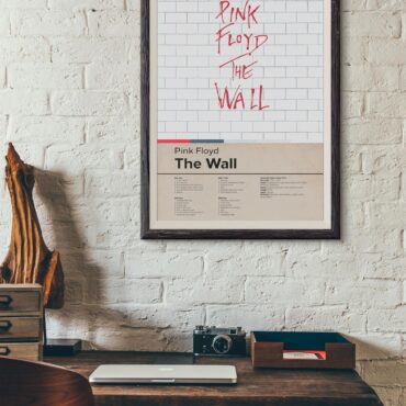 The Wall Album List Art Pink Floyd Canvas