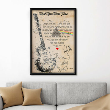 Wish You Were Here - Pink Floyd Lyrics Canvas
