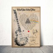 Wish You Were Here Pink Floyd Lyrics Poster Print Canvas Hd Painting Vertical1theate - OtherBrick