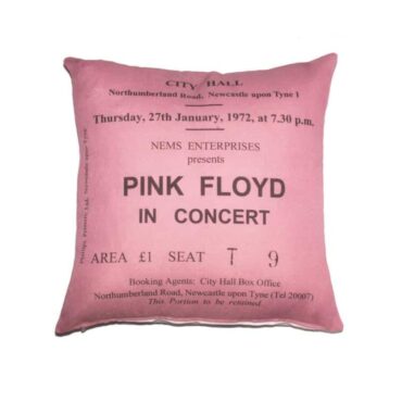 Pink Floyd - Newcastle City Hall Cushion Pillow Pink Floyd - Newcastle City Hall Cushion Pillow