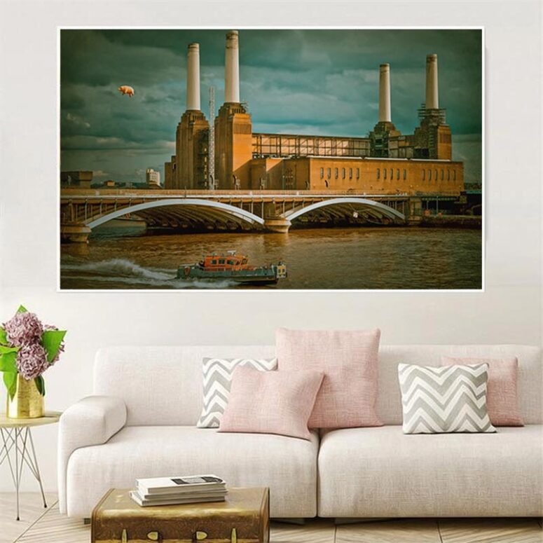 Flying Pig at Battersea Power Station Pink Floyd Canvas Flying Pig at Battersea Power Station Pink Floyd Canvas