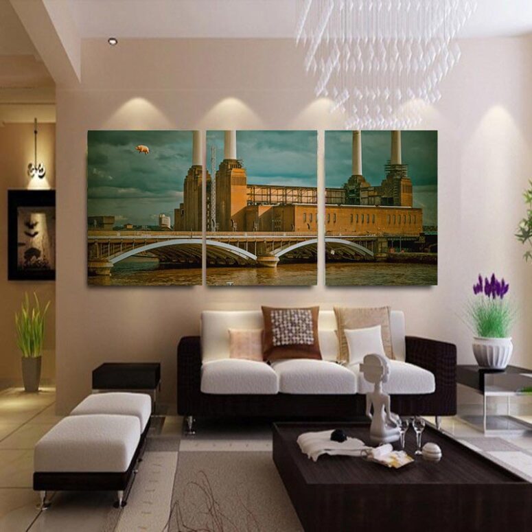 Flying Pig at Battersea Power Station Pink Floyd Canvas Flying Pig at Battersea Power Station Pink Floyd Canvas