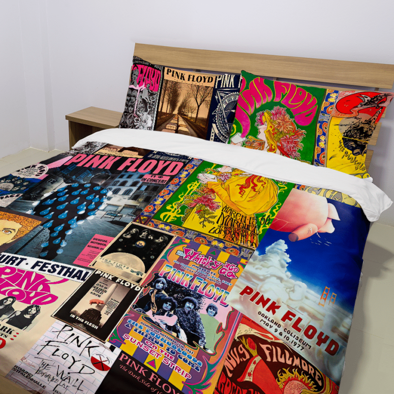 Pink Floyd Vintage Rock Concert Bedding Set