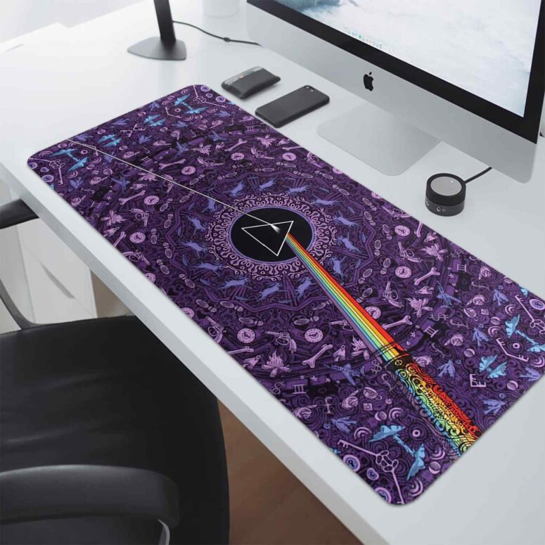 Pink Floyd Dark Side of the Moon Album Psychedelic - Pink Floyd Mouse Desk Pad Pink Floyd Dark Side of the Moon Album Psychedelic - Pink Floyd Mouse Desk Pad
