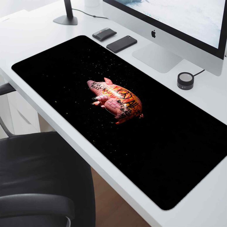 Pink Floyd's Flying Pig - Pink Floyd Mouse Desk Pad Pink Floyd's Flying Pig - Pink Floyd Mouse Desk Pad