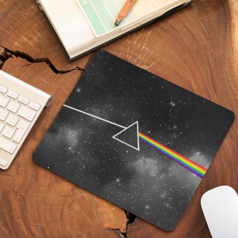Dark Side Of The Moon Art - Black - Pink Floyd Mouse Desk Pad Dark Side Of The Moon Art - Black - Pink Floyd Mouse Desk Pad