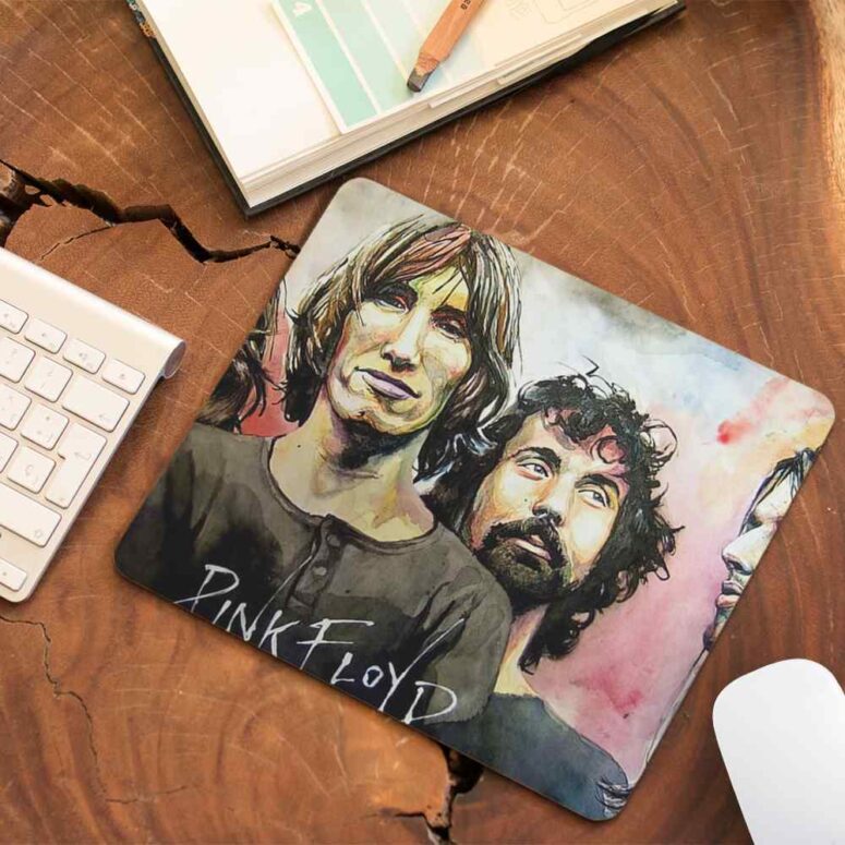 Pink Floyd Band Water Color Art - Pink Floyd Mouse Desk Pad Pink Floyd Band Water Color Art - Pink Floyd Mouse Desk Pad