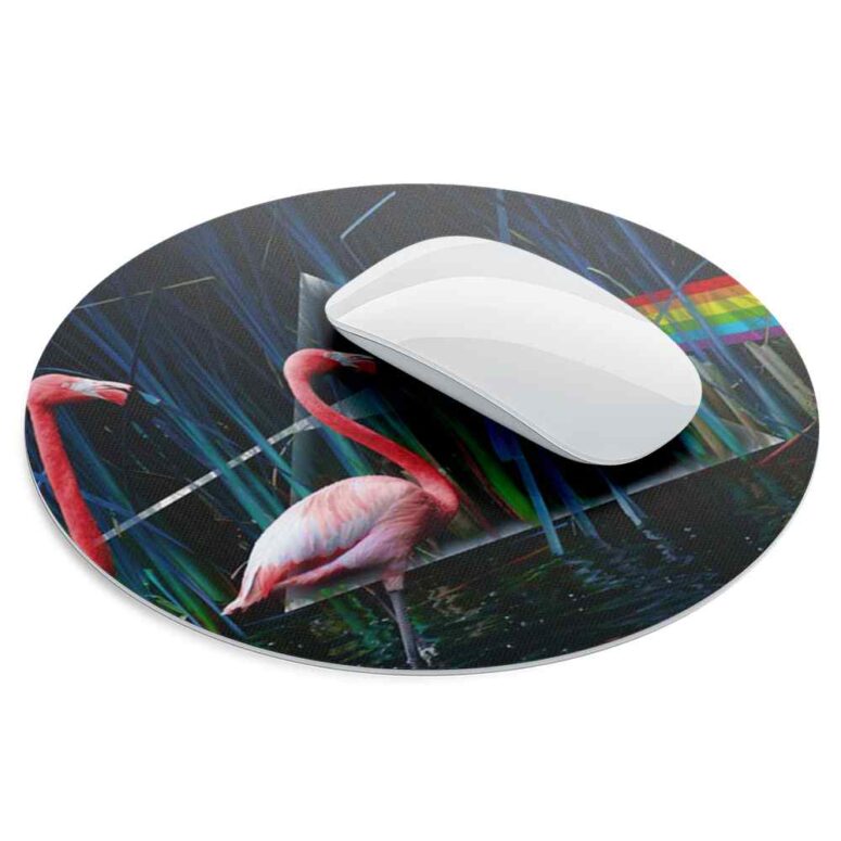 Flamingo Dark Side Of The Moon - Pink Floyd Mouse Desk Pad
