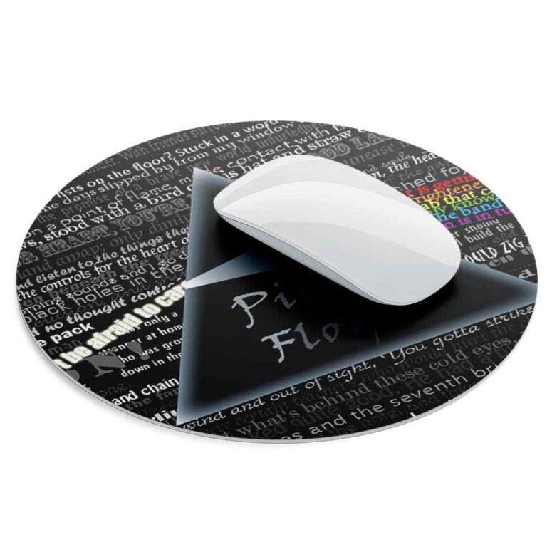 Lyric Collage Prism Vintage - Pink Floyd Mouse Desk Pad Lyric Collage Prism Vintage - Pink Floyd Mouse Desk Pad