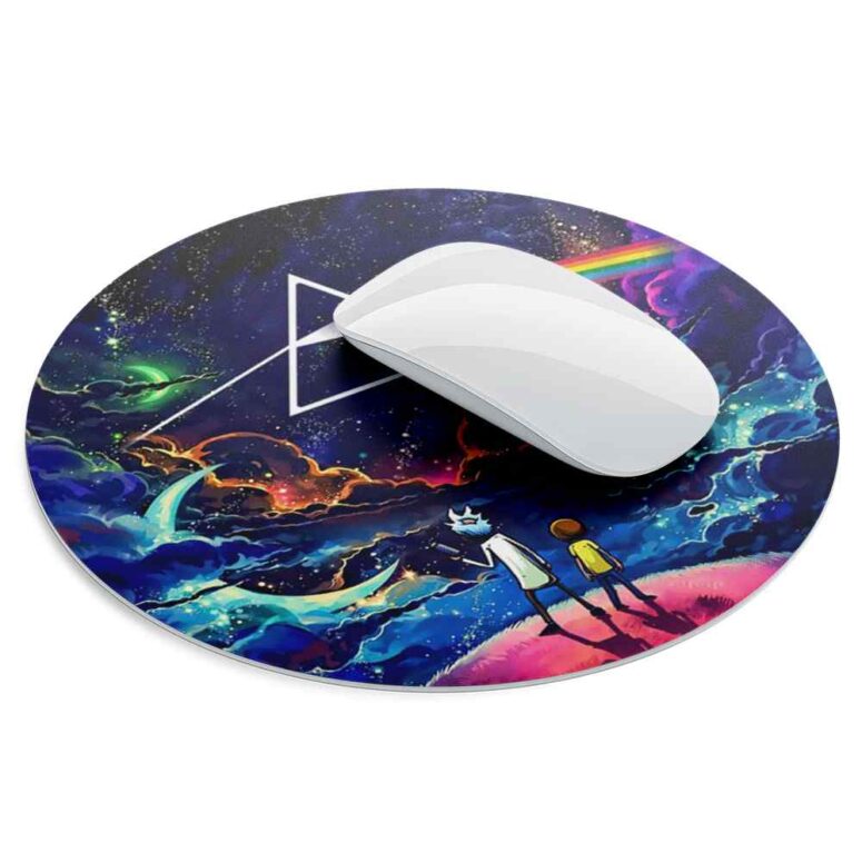 Rick and Morty The Dark Side Of The Moon - Pink Floyd Mouse Desk Pad Rick and Morty The Dark Side Of The Moon - Pink Floyd Mouse Desk Pad