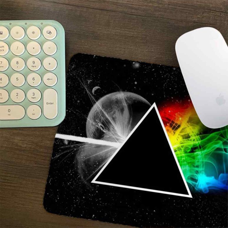 Dark Side Of the Moon in Space - Pink Floyd Mouse Desk Pad Dark Side Of the Moon in Space - Pink Floyd Mouse Desk Pad