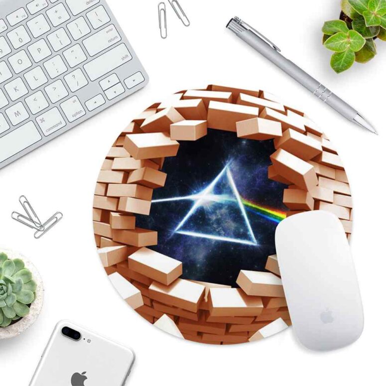 Dark Side Of the Moon Break Wall - Pink Floyd Mouse Desk Pad Dark Side Of the Moon Break Wall - Pink Floyd Mouse Desk Pad