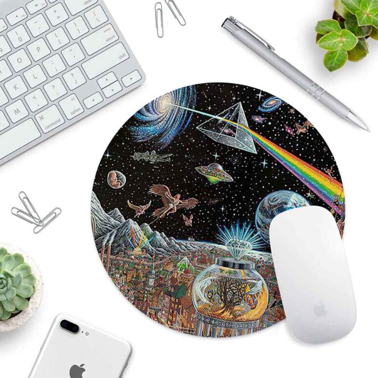 Echoes From The Darkside Of The Moon - Pink Floyd Mouse Desk Pad Echoes From The Darkside Of The Moon - Pink Floyd Mouse Desk Pad