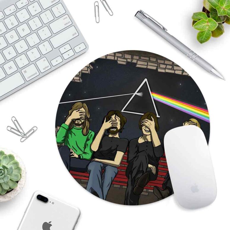 Pink Floyd Facepalm - Pink Floyd Mouse Desk Pad