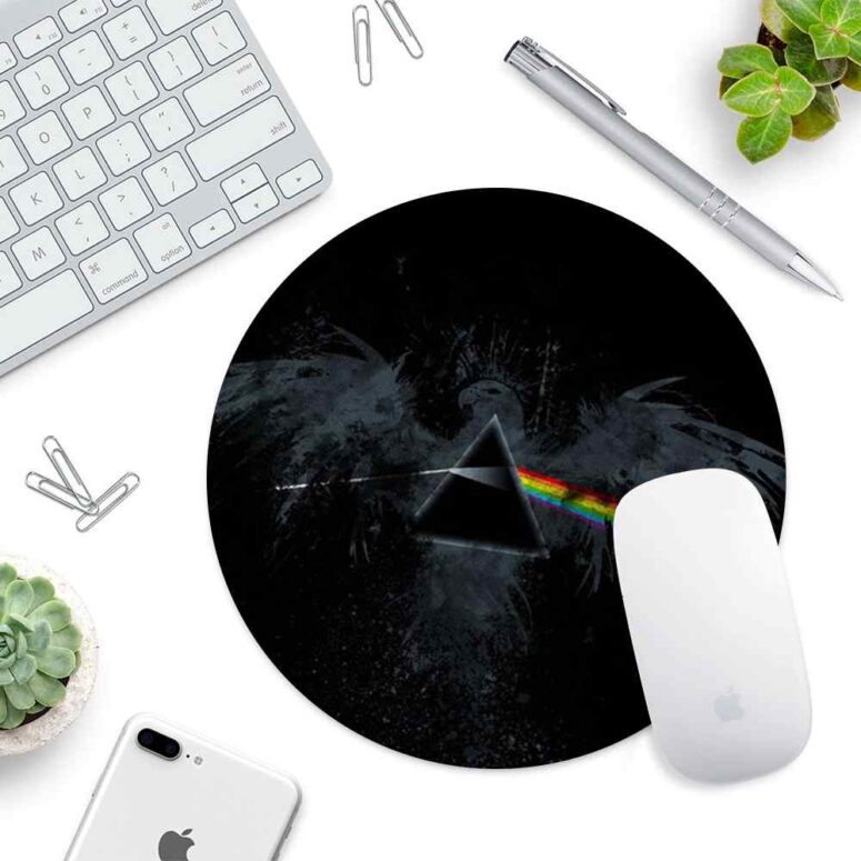 Dark Side Of The Moon Eagle Art - Pink Floyd Mouse Desk Pad