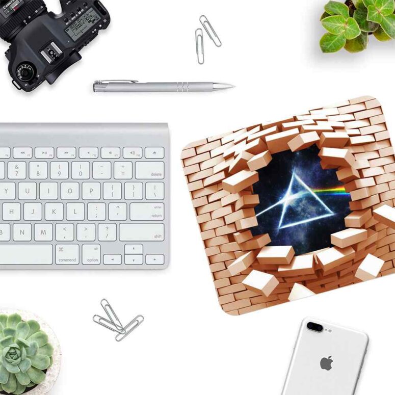 Dark Side Of the Moon Break Wall - Pink Floyd Mouse Desk Pad Dark Side Of the Moon Break Wall - Pink Floyd Mouse Desk Pad