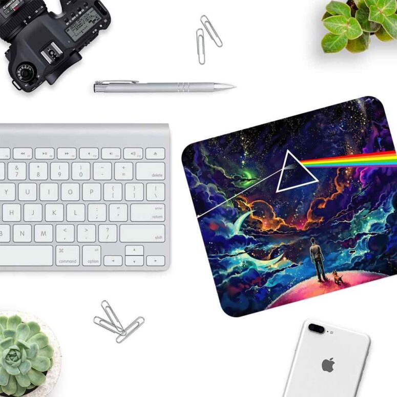 Looking For Dark Side Of The Moon - Pink Floyd Mouse Desk Pad Looking For Dark Side Of The Moon - Pink Floyd Mouse Desk Pad