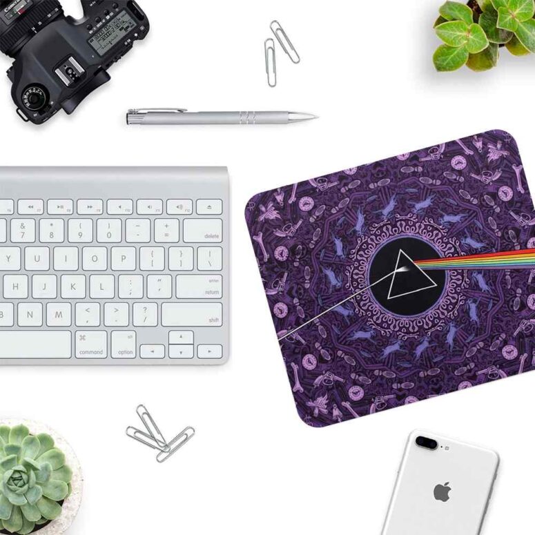 Pink Floyd Dark Side of the Moon Album Psychedelic - Pink Floyd Mouse Desk Pad Pink Floyd Dark Side of the Moon Album Psychedelic - Pink Floyd Mouse Desk Pad