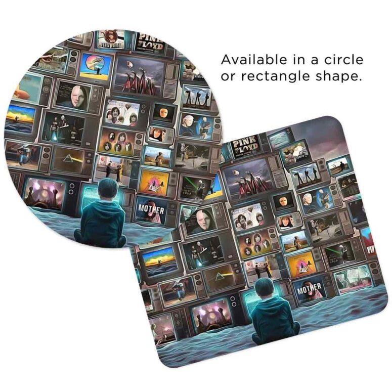 Boy Watching Pink Floyd Show - Pink Floyd Mouse Desk Pad