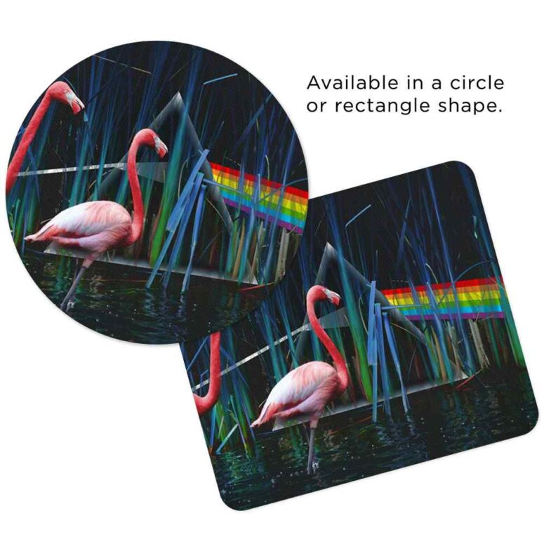 Flamingo Dark Side Of The Moon - Pink Floyd Mouse Desk Pad