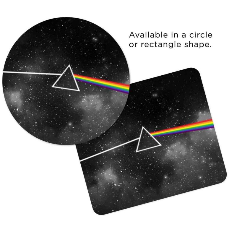 Dark Side Of The Moon Art - Black - Pink Floyd Mouse Desk Pad Dark Side Of The Moon Art - Black - Pink Floyd Mouse Desk Pad