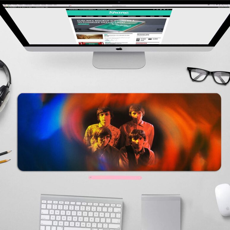 1965 - Their First Recordings - Pink Floyd - Pink Floyd Mouse Desk Pad 1965 - Their First Recordings - Pink Floyd - Pink Floyd Mouse Desk Pad