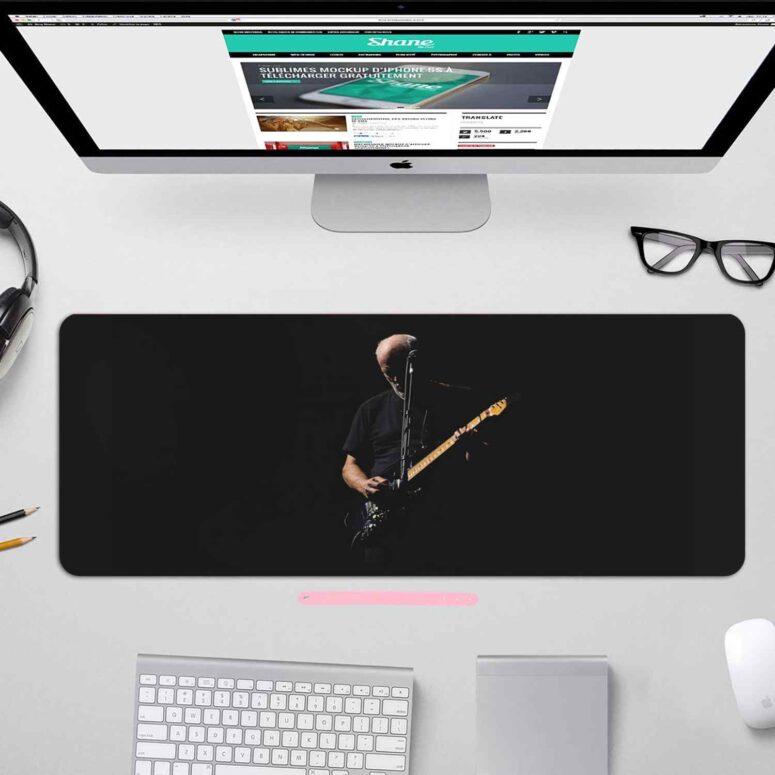 David Gilmour Live in PomPeii - Pink Floyd Mouse Desk Pad David Gilmour Live in PomPeii - Pink Floyd Mouse Desk Pad