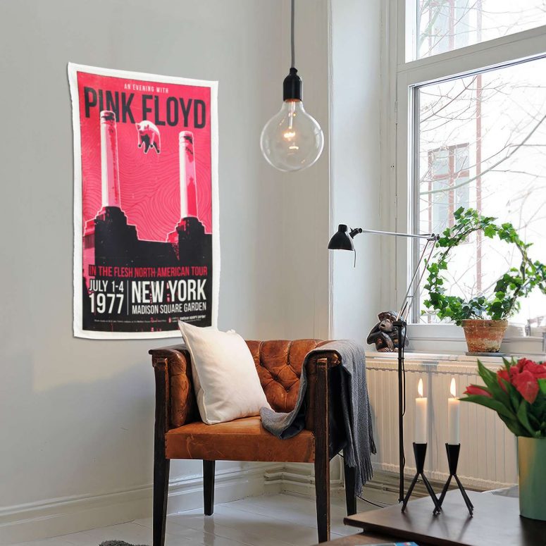 Pink Floyd In The Flesh North American Tour Poster Tapestry