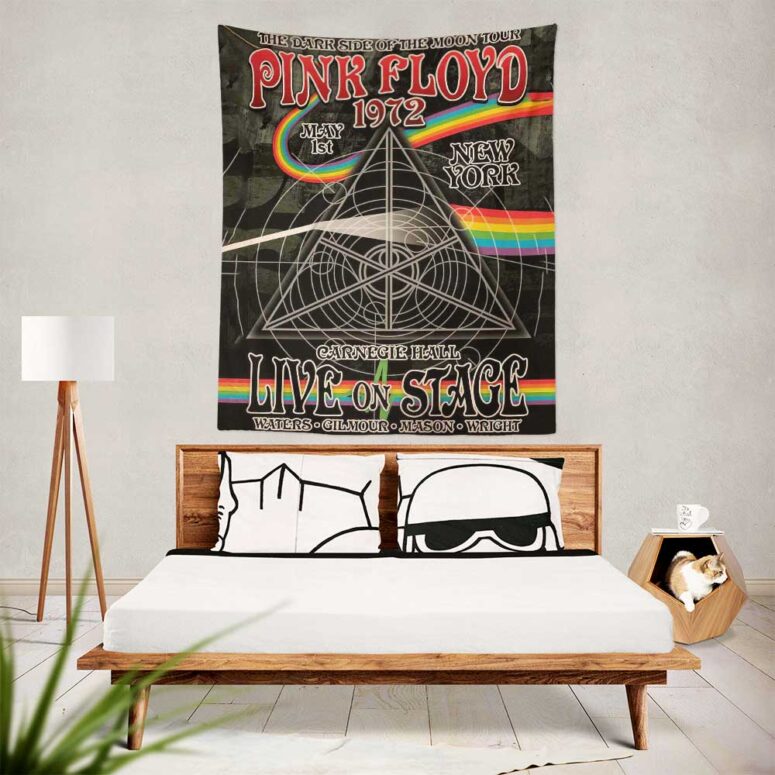 Pink Floyd DSOTM Tour Carnegie Hall 1972 New York Art Tapestry Pink Floyd DSOTM Tour Carnegie Hall 1972 New York Art Tapestry