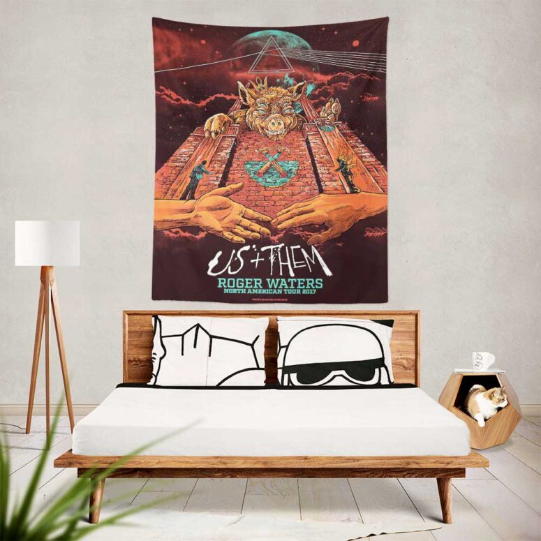 US+Them - American Tour Pink Floyd Tapestry US+Them - American Tour Pink Floyd Tapestry