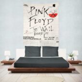 Pink Floyd The Wall Original Vintage Tour Poster for Dortmund, Germany, 1981 Tapestry Pink Floyd The Wall Original Vintage Tour Poster for Dortmund, Germany, 1981 Tapestry
