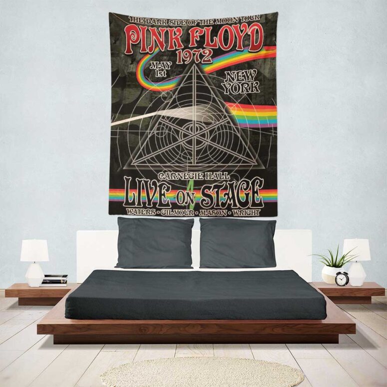 Pink Floyd DSOTM Tour Carnegie Hall 1972 New York Art Tapestry Pink Floyd DSOTM Tour Carnegie Hall 1972 New York Art Tapestry