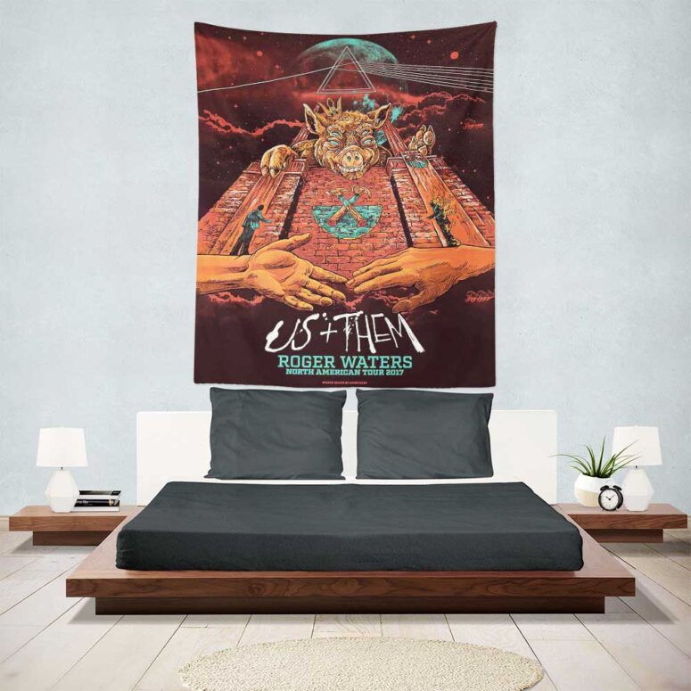 US+Them - American Tour Pink Floyd Tapestry US+Them - American Tour Pink Floyd Tapestry
