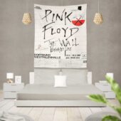 Pink Floyd The Wall Original Vintage Tour Poster for Dortmund, Germany, 1981 Tapestry Pink Floyd The Wall Original Vintage Tour Poster for Dortmund, Germany, 1981 Tapestry