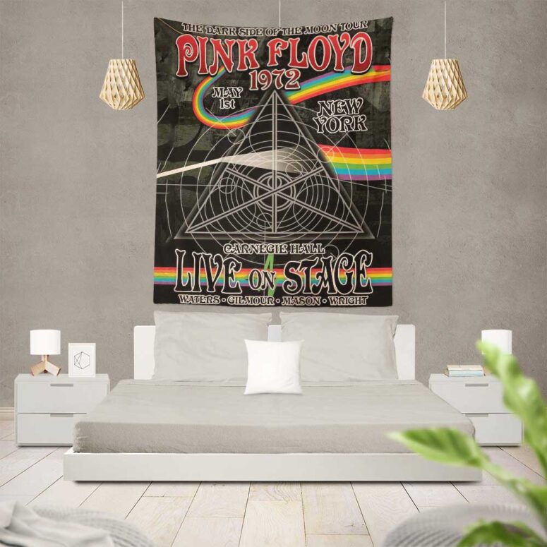 Pink Floyd DSOTM Tour Carnegie Hall 1972 New York Art Tapestry Pink Floyd DSOTM Tour Carnegie Hall 1972 New York Art Tapestry