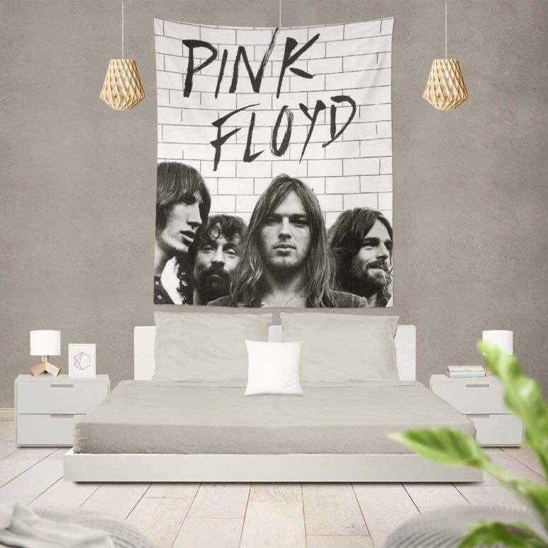 The Wall Full Sign Black & White Pink Floyd Tapestry The Wall Full Sign Black & White Pink Floyd Tapestry