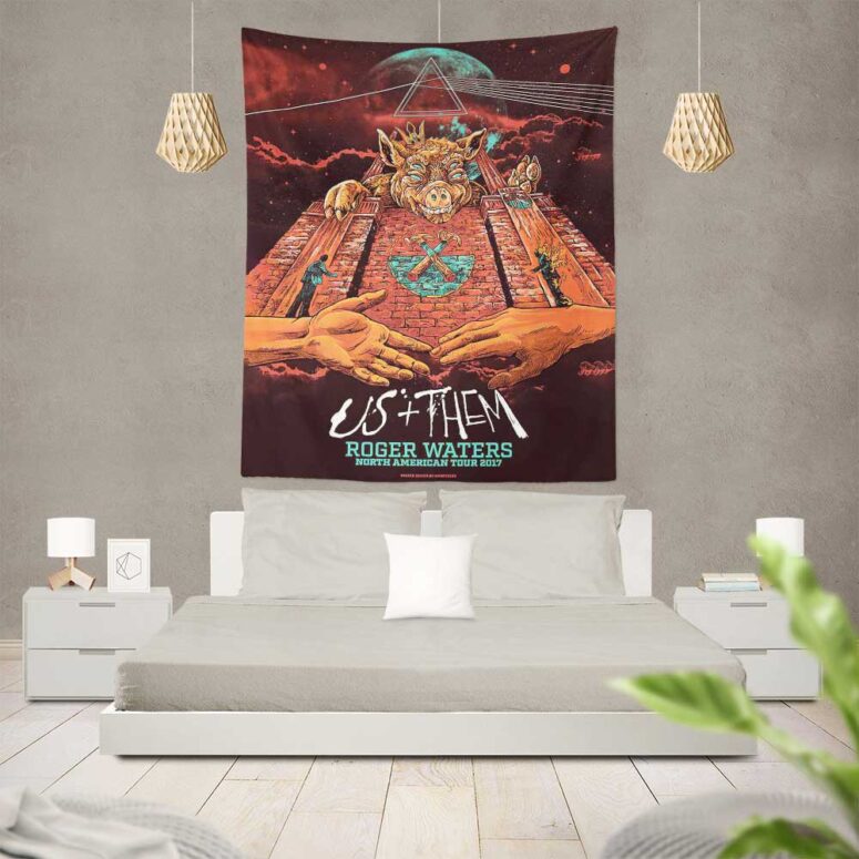 US+Them - American Tour Pink Floyd Tapestry US+Them - American Tour Pink Floyd Tapestry