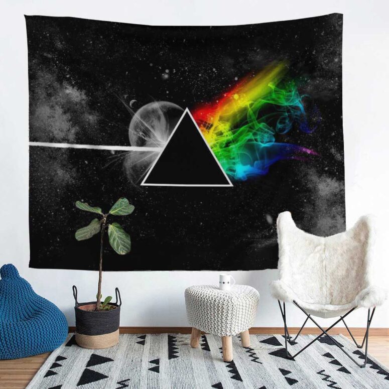 Dark Side Of the Moon in Space Pink Floyd Tapestry Dark Side Of the Moon in Space Pink Floyd Tapestry