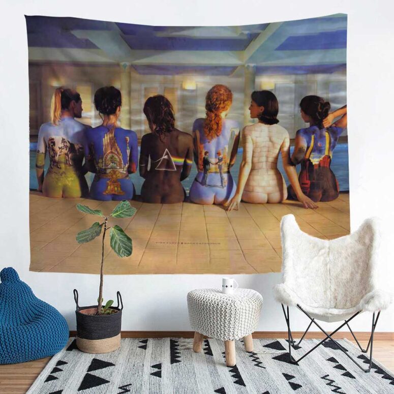 Pink Floyd 1997 Catalogue Back Art Tapestry Pink Floyd 1997 Catalogue Back Art Tapestry