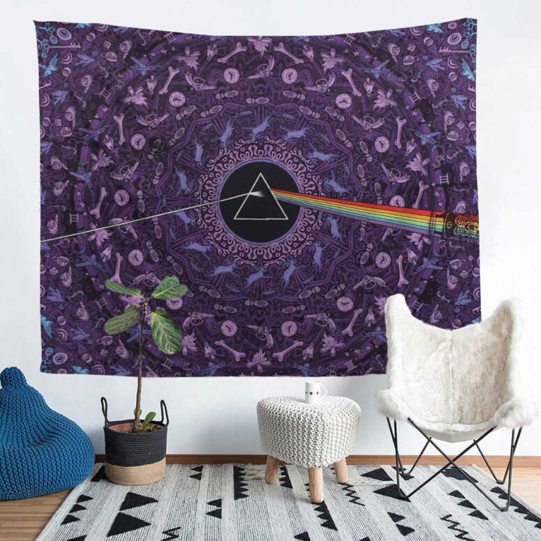 Pink Floyd Dark Side of the Moon Album Psychedelic Tapestry Pink Floyd Dark Side of the Moon Album Psychedelic Tapestry