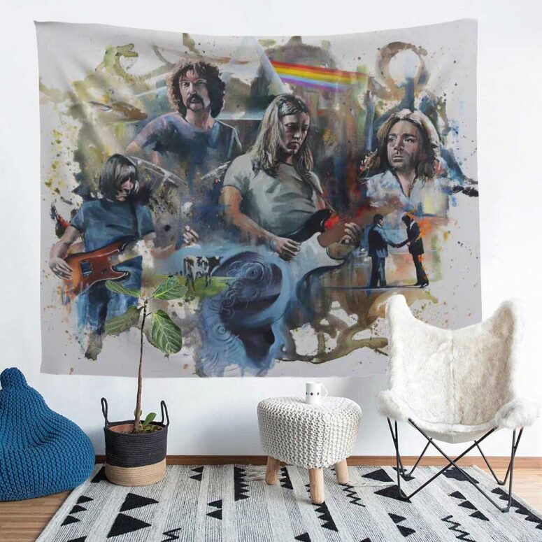 Pink Floyd OilPaint Artwork Limited Edition Tapestry Pink Floyd OilPaint Artwork Limited Edition Tapestry